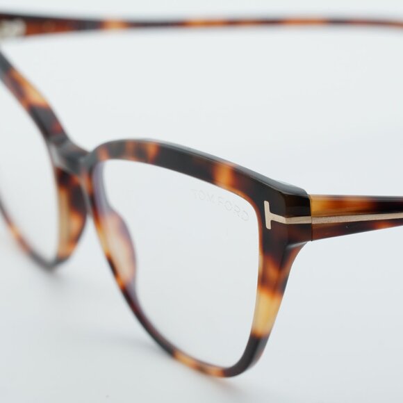 Tom Ford FT5825-B 053 Eyeglasses Havana 55mm Cat Eye Frame  display picture 1
